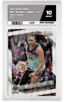 2025 PRIZM WNBA WHITE SEISMIC #114 BETNIJAH LANEY-HAMILTON MPE 10 GEM/MT — graded card up for auction