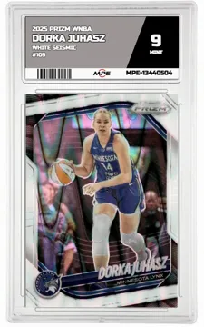2025 PRIZM WNBA WHITE SEISMIC #109 DORKA JUHASZ MPE 9 MINT — graded card up for auction