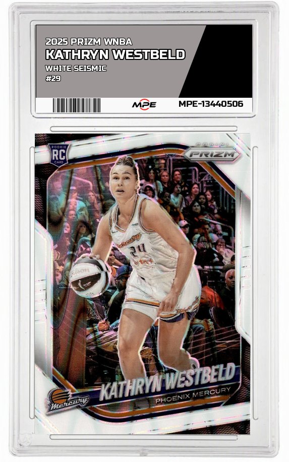 2025 PRIZM WNBA WHITE SEISMIC #29 KATHRYN WESTBELD — graded card auctioned from the MPE vault