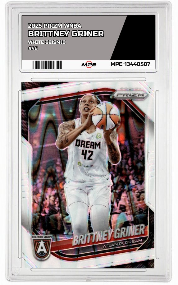 2025 PRIZM WNBA WHITE SEISMIC #46 BRITTNEY GRINER — graded card auctioned from the MPE vault