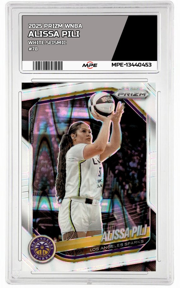 2025 PRIZM WNBA WHITE SEISMIC #78 ALISSA PILI — graded card auctioned from the MPE vault