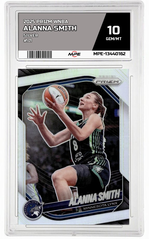 2025 PRIZM WNBA SILVER #101 ALANNA SMITH MPE 10 GEM/MT — graded card auctioned from the MPE vault