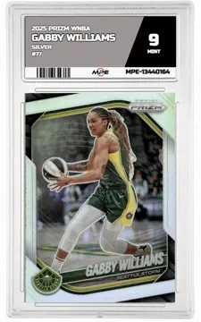 2025 PRIZM WNBA SILVER #77 GABBY WILLIAMS MPE 9 MINT — graded card up for auction