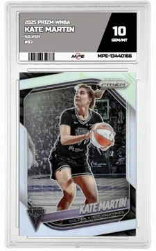 2025 PRIZM WNBA SILVER #97 KATE MARTIN MPE 10 GEM/MT — graded card up for auction