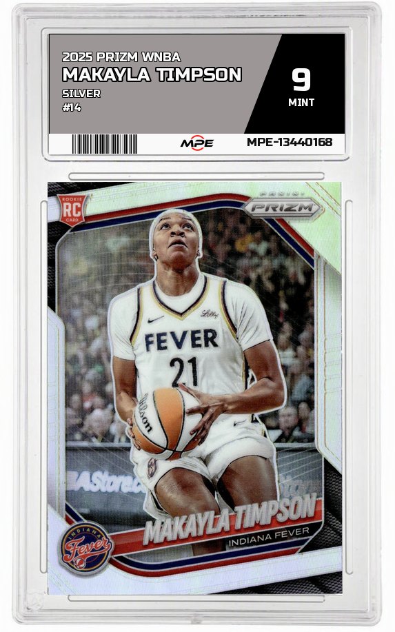2025 PRIZM WNBA SILVER #14 MAKAYLA TIMPSON MPE 9 MINT — graded card auctioned from the MPE vault