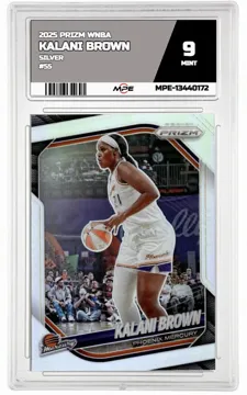 2025 PRIZM WNBA SILVER #55 KALANI BROWN MPE 9 MINT — graded card up for auction