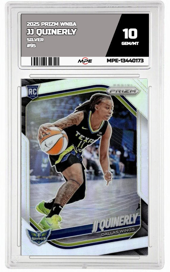 2025 PRIZM WNBA SILVER #95 JJ QUINERLY MPE 10 GEM/MT — graded card auctioned from the MPE vault