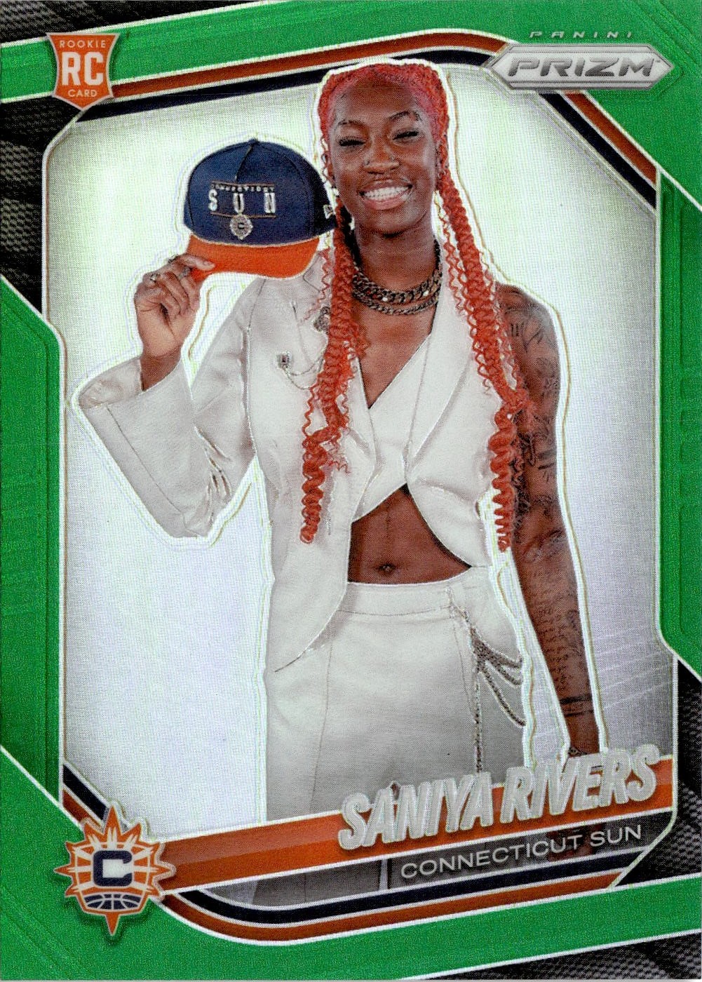 2025 Prizm Wnba Saniya Rivers graded slab