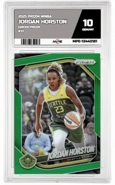 2025 PRIZM WNBA GREEN PRIZM #37 JORDAN HORSTON MPE 10 GEM/MT — graded card up for auction