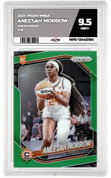 2025 PRIZM WNBA GREEN PRIZM #79 ANEESAH MORROW MPE 9.5 MINT+ — graded card up for auction