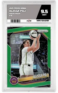 2025 PRIZM WNBA GREEN PRIZM #78 ALISSA PILI MPE 9.5 MINT+ — graded card up for auction
