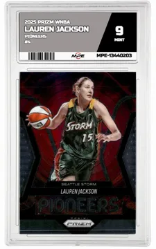 2025 PRIZM WNBA PIONEERS #4 LAUREN JACKSON MPE 9 MINT — graded card up for auction