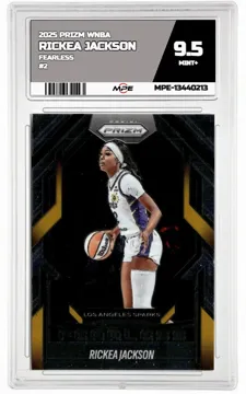 2025 PRIZM WNBA FEARLESS #2 RICKEA JACKSON MPE 9.5 MINT+ — graded card up for auction
