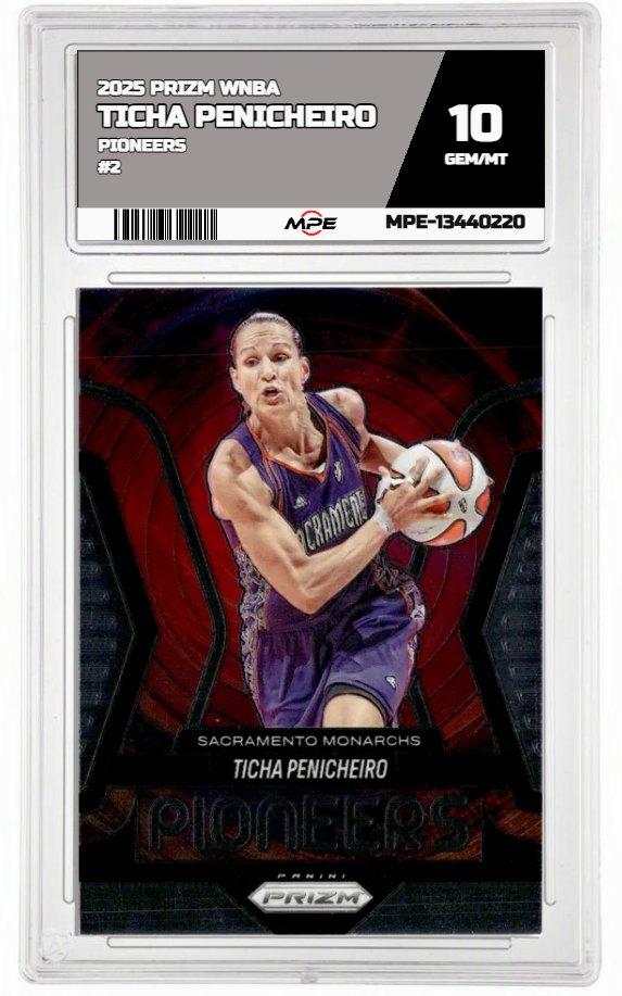 2025 PRIZM WNBA PIONEERS #2 TICHA PENICHEIRO MPE 10 GEM/MT — graded card auctioned from the MPE vault