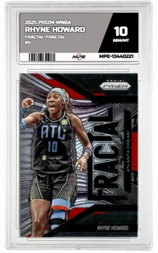 2025 PRIZM WNBA FRACTAL-FRACTAL #5 RHYNE HOWARD MPE 10 GEM/MT — graded card up for auction