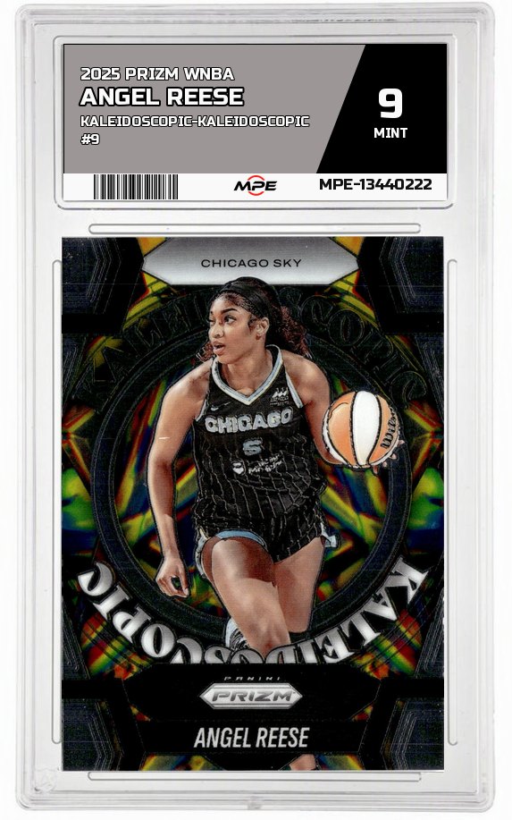 2025 PRIZM WNBA KALEIDOSCOPIC-Kaleidoscopic #9 ANGEL REESE MPE 9 MINT — graded card auctioned from the MPE vault