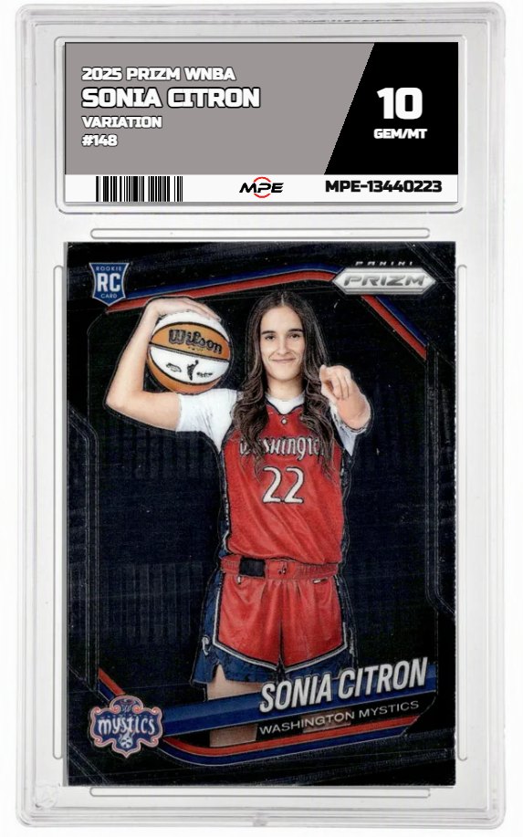 2025 PRIZM WNBA VARIATION #148 SONIA CITRON MPE 10 GEM/MT — graded card auctioned from the MPE vault