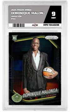 2025 PRIZM WNBA VARIATION #144 DOMINIQUE MALONGA MPE 9 MINT — graded card up for auction