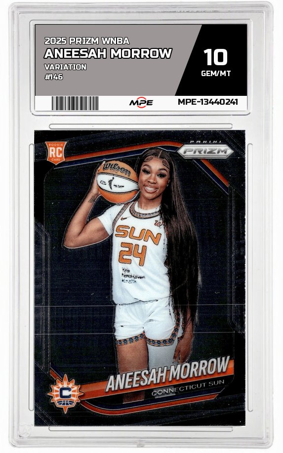 2025 PRIZM WNBA VARIATION #146 ANEESAH MORROW MPE 10 GEM/MT — graded card auctioned from the MPE vault