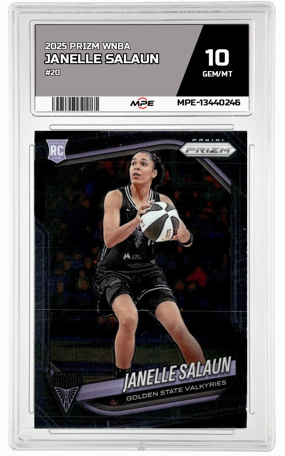 2025 PRIZM WNBA #20 JANELLE SALAUN MPE 10 GEM/MT — graded card auctioned from the MPE vault