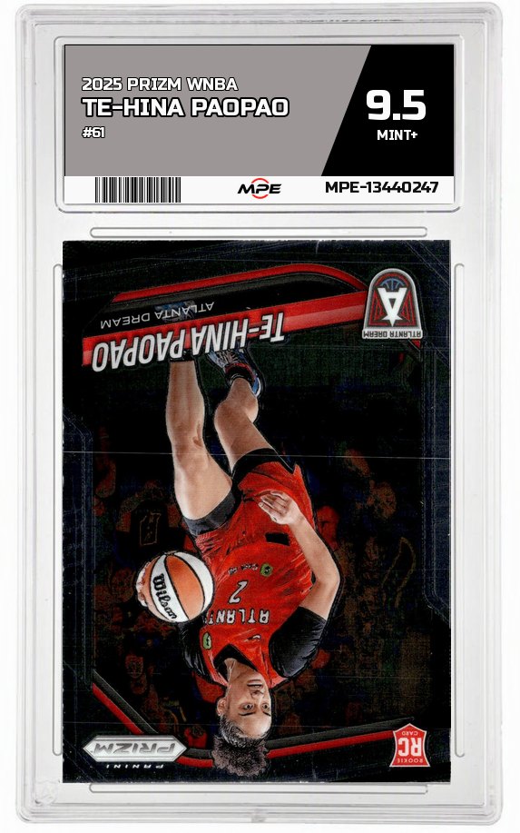 2025 PRIZM WNBA #61 TE-HINA PAOPAO MPE 9.5 MINT+ — graded card auctioned from the MPE vault