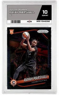 2025 PRIZM WNBA #47 RAYAH MARSHALL MPE 10 GEM/MT — graded card up for auction
