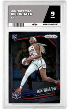 2025 PRIZM WNBA #72 KIKI IRIAFEN MPE 9 MINT — graded card up for auction