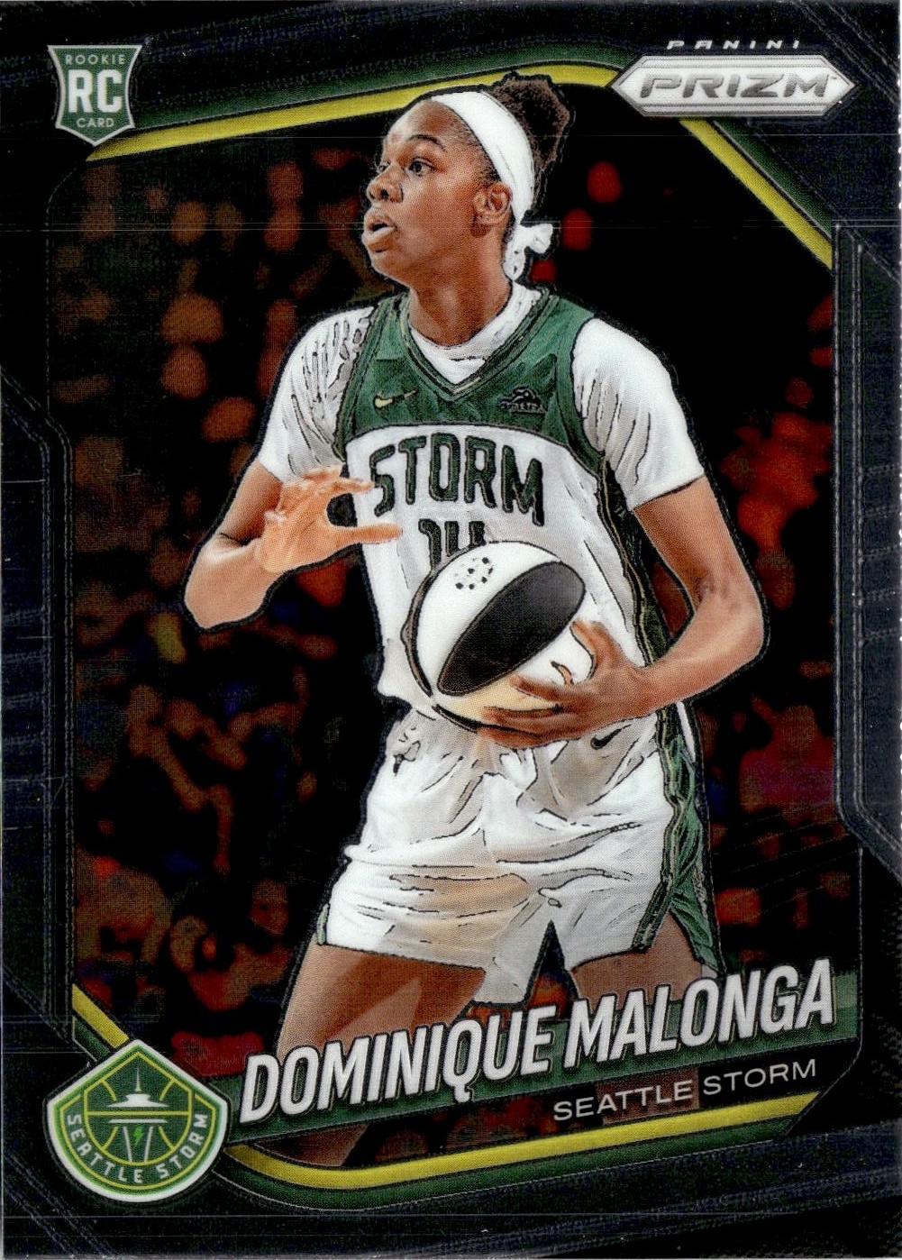 2025 Prizm Wnba Dominique Malonga graded slab