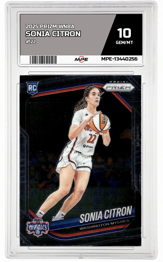 2025 PRIZM WNBA #122 SONIA CITRON MPE 10 GEM/MT — graded card auctioned from the MPE vault