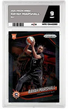 2025 PRIZM WNBA #47 RAYAH MARSHALL MPE 9 MINT — graded card up for auction
