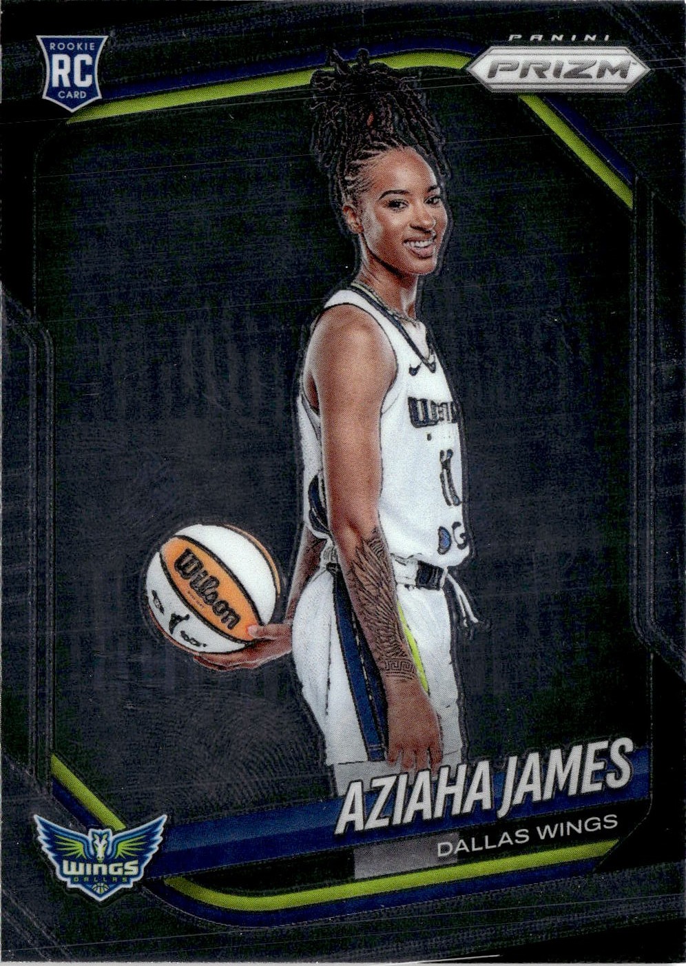 2025 Prizm Wnba Aziaha James graded slab