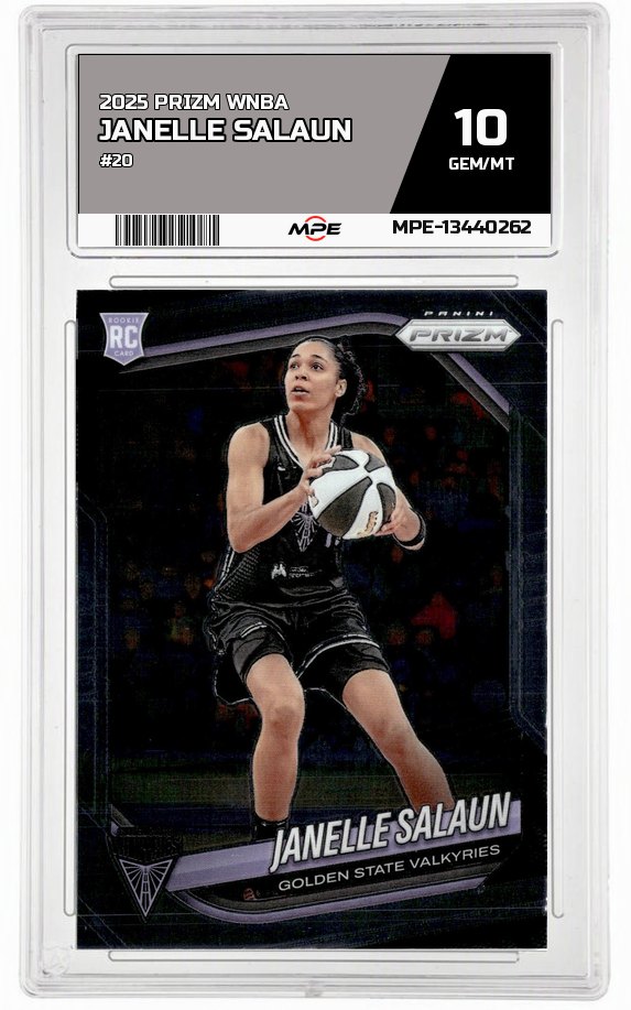 2025 PRIZM WNBA #20 JANELLE SALAUN MPE 10 GEM/MT — graded card auctioned from the MPE vault