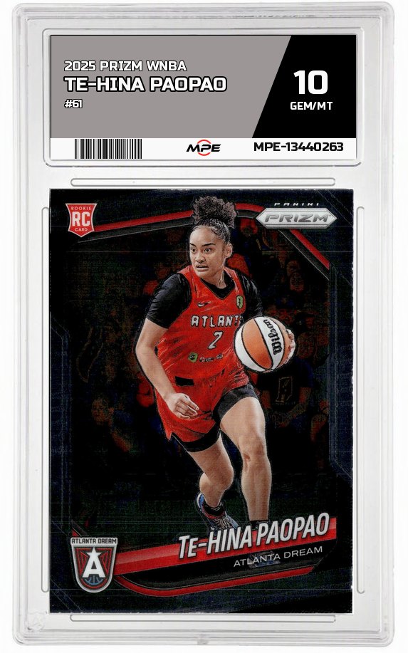 2025 PRIZM WNBA #61 TE-HINA PAOPAO MPE 10 GEM/MT — graded card auctioned from the MPE vault