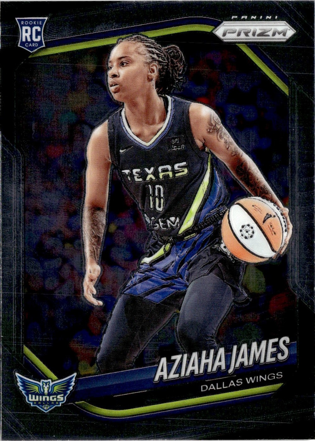 2025 Prizm Wnba Aziaha James graded slab