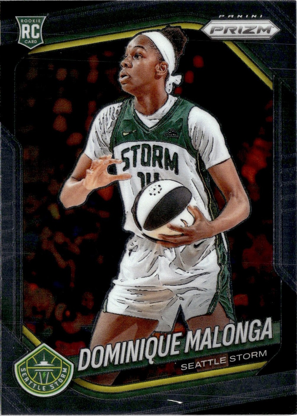 2025 Prizm Wnba Dominique Malonga graded slab