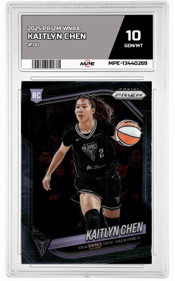 2025 PRIZM WNBA #100 KAITLYN CHEN MPE 10 GEM/MT — graded card auctioned from the MPE vault