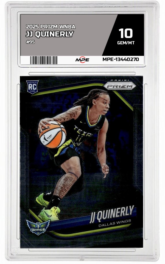 2025 PRIZM WNBA #95 JJ QUINERLY MPE 10 GEM/MT — graded card auctioned from the MPE vault