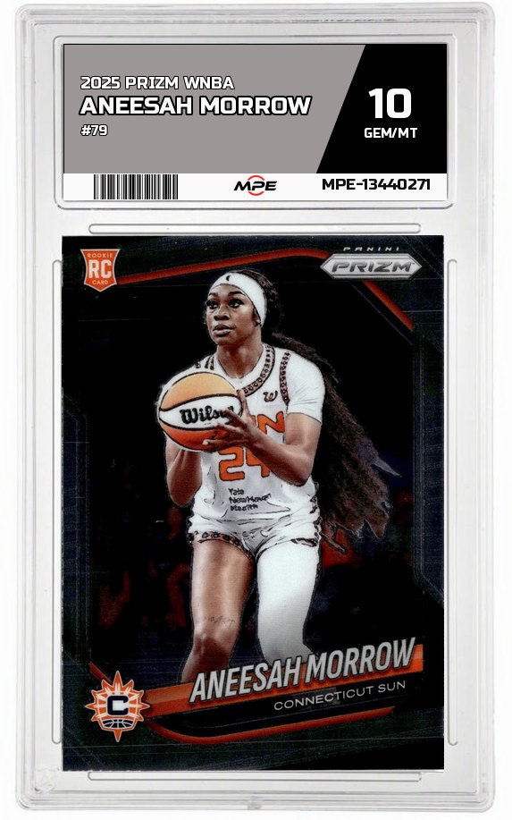 2025 PRIZM WNBA #79 ANEESAH MORROW MPE 10 GEM/MT — graded card auctioned from the MPE vault