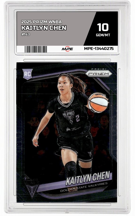 2025 PRIZM WNBA #143 KAITLYN CHEN MPE 10 GEM/MT — graded card auctioned from the MPE vault