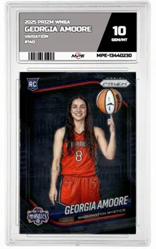 2025 PRIZM WNBA VARIATION #140 GEORGIA AMOORE MPE 10 GEM/MT — graded card up for auction
