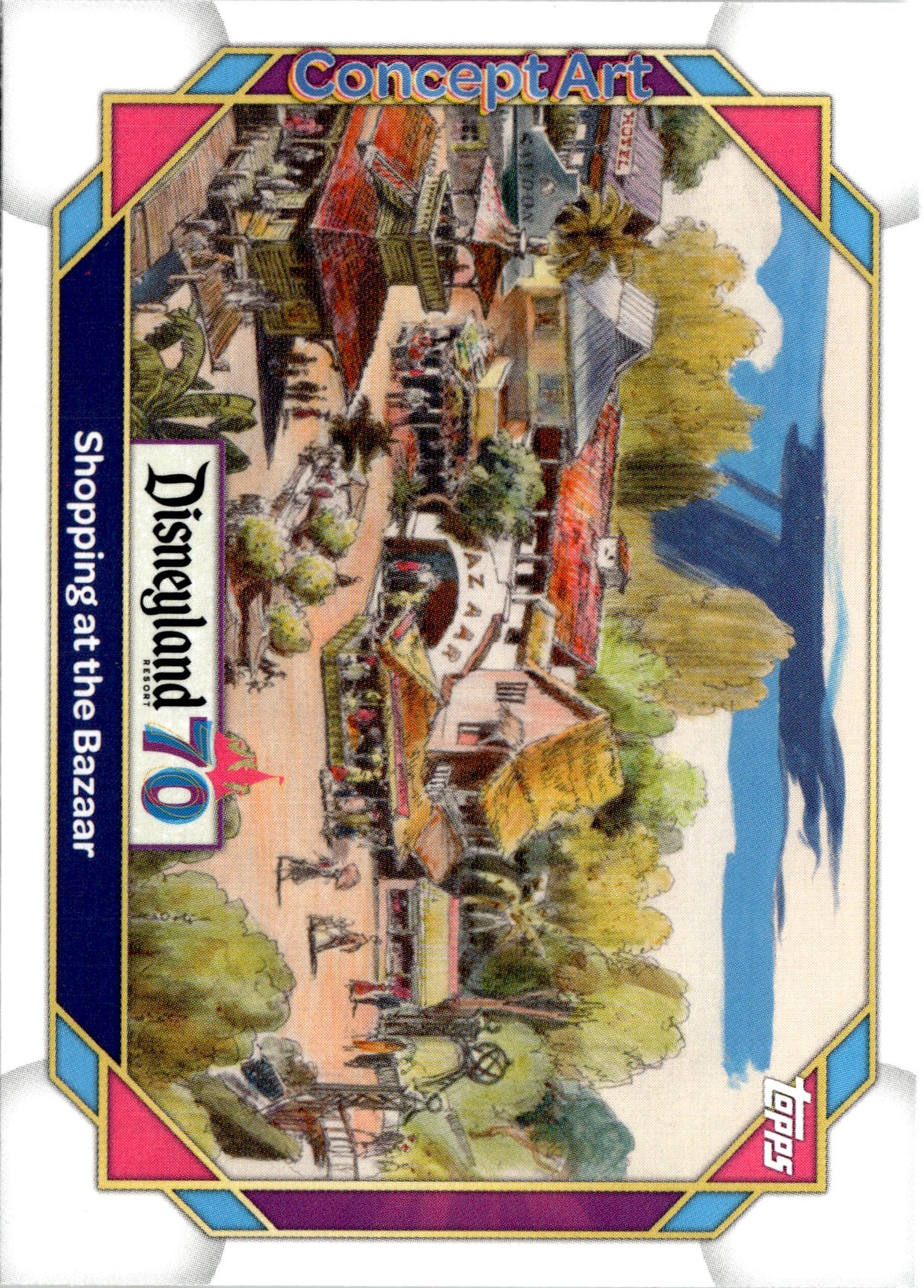 2025 Topps Disneyland 70th Shopping At The Bazaar graded slab
