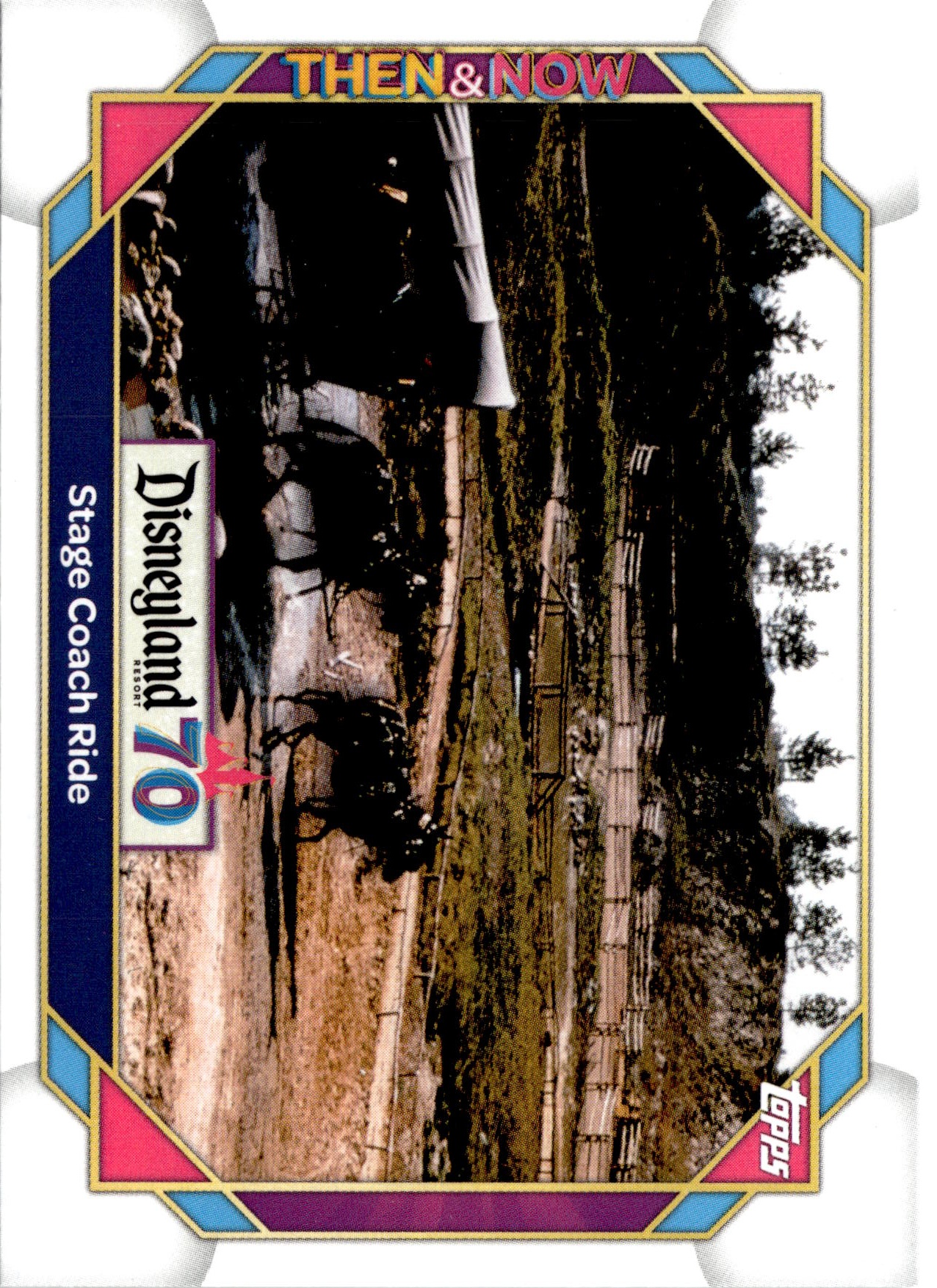 2025 Topps Disneyland 70th Stage Coach Ride graded slab