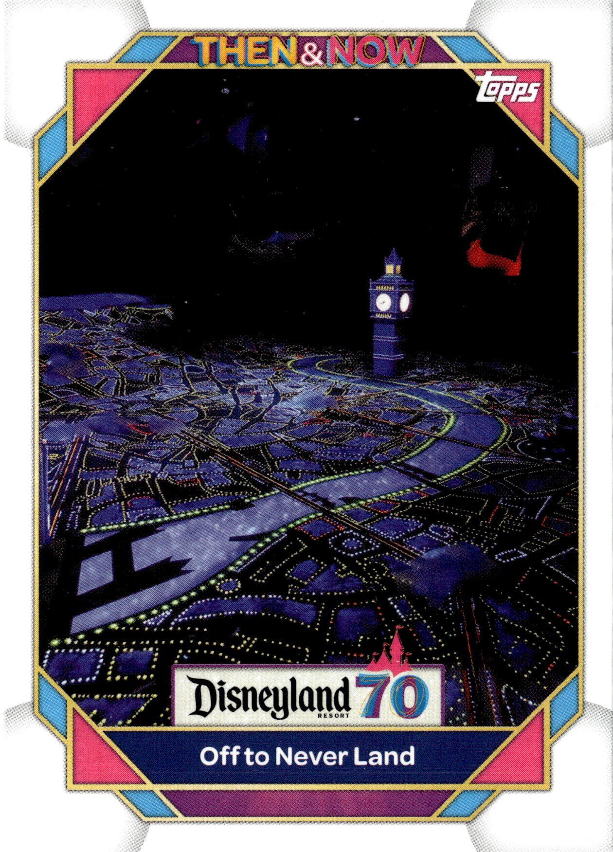 2025 Topps Disneyland 70th Off To Never Land graded slab