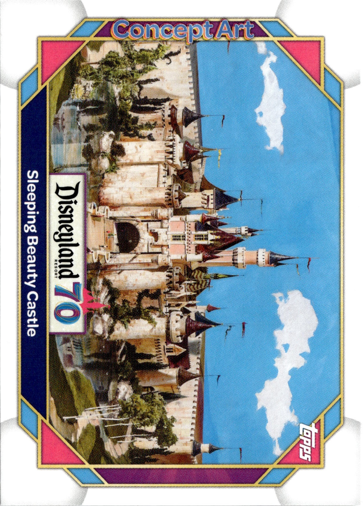 2025 Topps Disneyland 70th Sleeping Beauty Castle graded slab