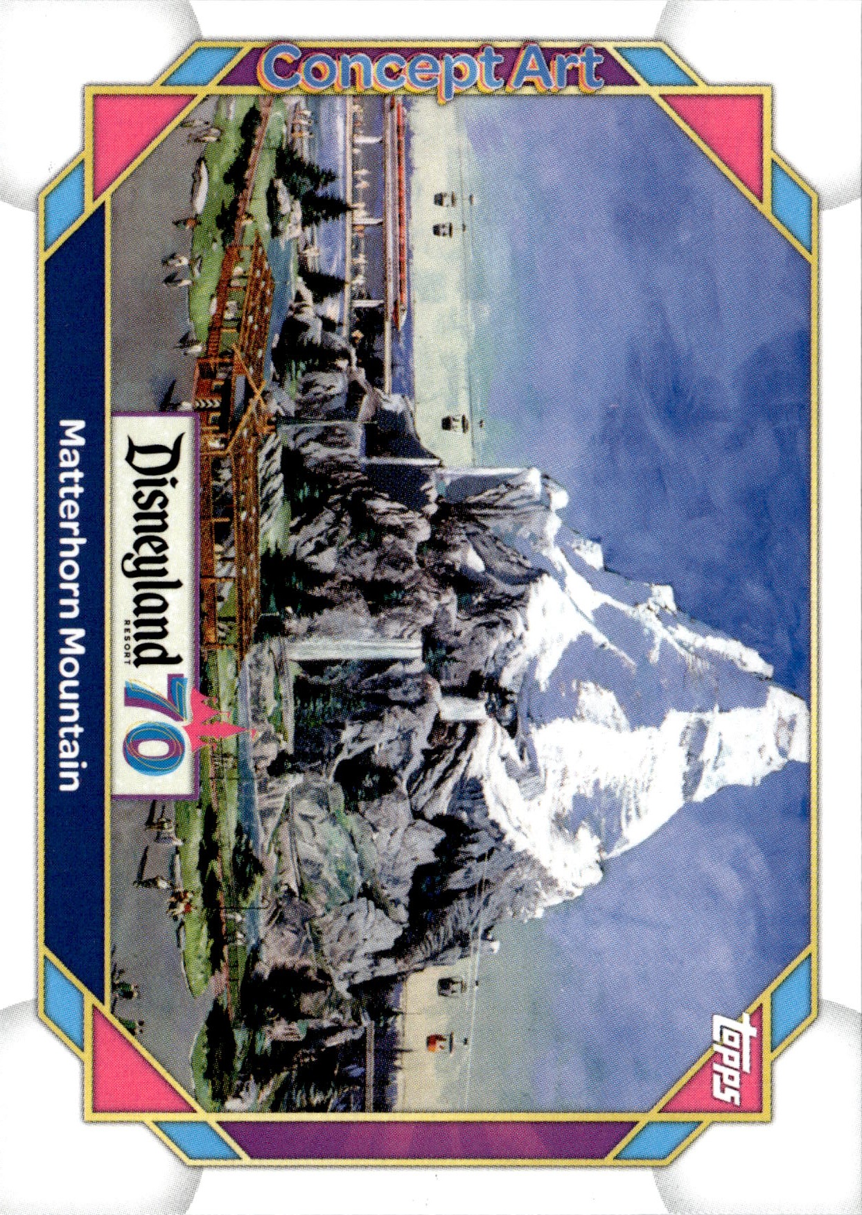2025 Topps Disneyland 70th Matterhorn Mountain graded slab