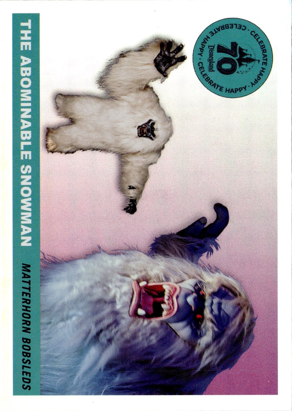 2025 Topps Disneyland 70th The Abominable Snowman graded slab