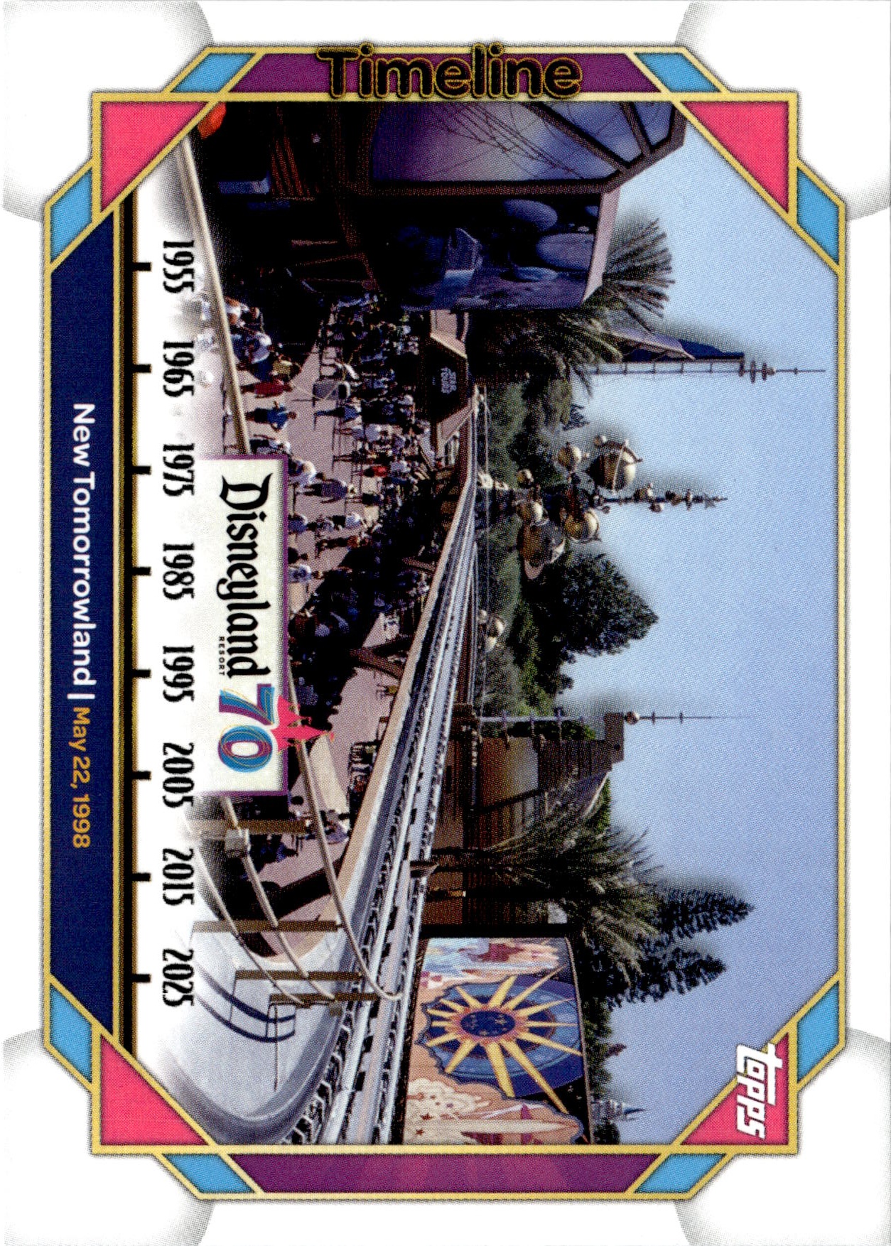 2025 Topps Disneyland 70th New Tomorrowland graded slab