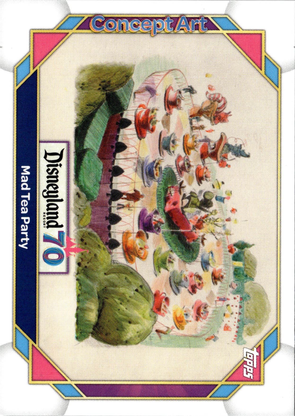 2025 Topps Disneyland 70th Mad Tea Party graded slab