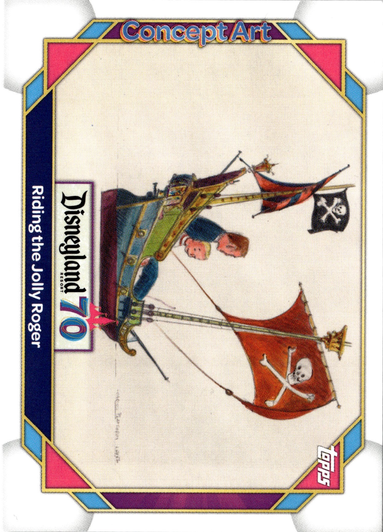 2025 Topps Disneyland 70th Riding The Jolly Roger graded slab
