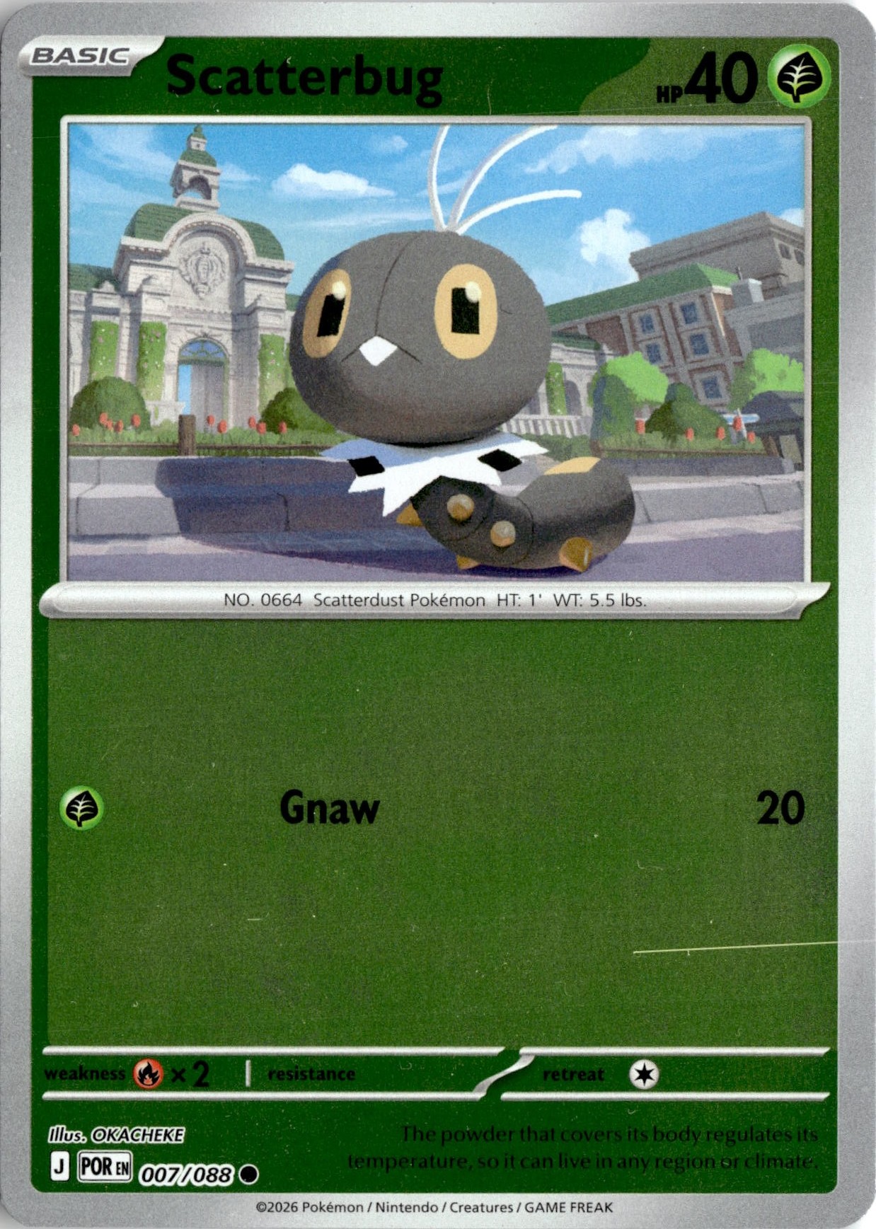 2026 Pokemon Mega Evolution Scatterbug graded slab